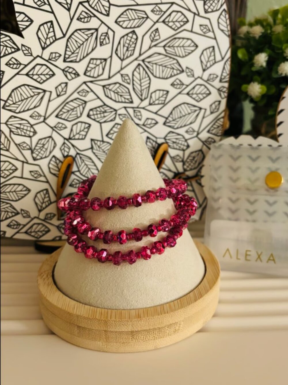 Bar by Alexa Rae Mini Wild Thoughts Stretchy Bracelets- Fizzy Berry